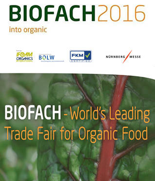 BIOFACH2016 – The Trade Fair for Organic Food, 10-13 February 2016 // Nuremberg, Germany